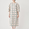Picture No.1 of minä perhonen solmio Gathered Flare Sleeve Dress ADS3159