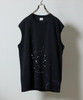 Picture No.20 of NUMBER (N)INE HAND PAINTED BASIC HEM PRINTED SLEEVELESS SHIRT / Hand-painted basic One-point Logo Print sleeveless Crew Neck shirt S25GNC003P