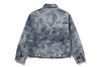 Picture No.6 of BAPE SOLID CAMO JACQUARD DENIM TRUCKER JACKET 1M80-140-305