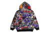 Picture No.7 of BAPE CRAZY PATCH SHARK FULL ZIP HOODIE 1M80-115-317