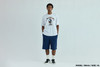 Picture No.3 of BAPE HYBRID CAMO COLLEGE RELAXED FIT TEE 1M80-110-319