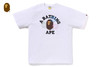 Picture No.1 of BAPE APE HEAD FIREWORK COLLEGE TEE 1M72-110-003