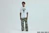 Picture No.4 of BAPE HYBRID CAMO APE FACE LOGO RELAXED FIT SWEATPANTS 1M80-152-316
