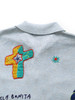 Picture No.7 of KAPITAL Knit x Chambray Polo Shirt (Ice Labonita Embroidery) K2605KN171