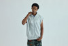 Picture No.2 of BAPE HEAVY WASHED RHINESTONE SLEEVELESS RELAXED FIT ZIP HOODIE 1M80-115-322