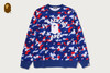 Picture No.1 of BAPE STA STRIKE CAMO COLLEGE CREWNECK SWEATSHIRT 1M80-113-013