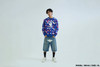 Picture No.3 of BAPE STA STRIKE CAMO COLLEGE CREWNECK SWEATSHIRT 1M80-113-013