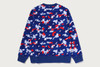 Picture No.4 of BAPE STA STRIKE CAMO COLLEGE CREWNECK SWEATSHIRT 1M80-113-013