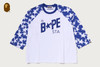 Picture No.5 of BAPE STA PATTERN BAPE STA RAGLAN CROPPED FIT LS TEE 1M80-111-310