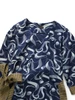 Picture No.5 of KAPITAL French Cross Linen Discharge Print Okra Pattern Lychee Dress K2605OP170