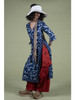 Picture No.11 of KAPITAL French Cross Linen Discharge Print Okra Pattern Lychee Dress K2605OP170
