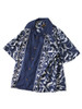 Picture No.1 of KAPITAL French Cross Linen Discharge Print Okra Pattern Short-Sleeve Open-Collar Shirt K2605SS168