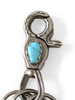 Picture No.5 of KAPITAL Brass Silver Turquoise Keyring K2609XG516