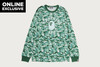 Picture No.1 of BAPE BAPE CARD CAMO COLLEGE LONG SLEEVE TEE BAPEC 1M75-111-002