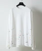 Picture No.2 of NUMBER (N)INE HAND PAINTED BASIC HEM PRINTED L/S T-SHIRT / Hand-painted basic One-point Logo Print Long-sleeved T-shirt F26GNC001P