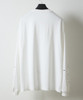 Picture No.9 of NUMBER (N)INE HAND PAINTED BASIC HEM PRINTED HENLEY NECK L/S T-SHIRT / Hand-painted basic One-point Logo Print Henley neck Long-sleeve T-shirt F26GNC003P