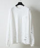 Picture No.25 of NUMBER (N)INE HAND PAINTED BASIC HEM PRINTED POCKET L/S T-SHIRT / Hand-painted basic One-point Logo Print pocket Long-sleeve T-shirt F26GNC002P