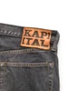 Picture No.9 of KAPITAL 14Oz Black Denim 5-Pocket Monkey TH (Zip Closure) K2604LP113