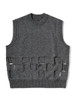 Picture No.2 of KAPITAL 7G Wool Windowpane BIG Vest K2211KN122EK-1848KN