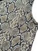Picture No.7 of KAPITAL Silk Rayon Snake Print Sleeveless Bolero With Wide Collar K2304SS120