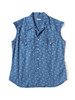 Picture No.1 of KAPITAL Dobby Stripe IDG Discharge Print Love-ly Western Shirt K2504SS146