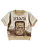 Picture No.2 of KAPITAL 8G Jacquard Knit Short-Sleeve Vintage Cropped Sweater (BELOVED Mr_) K2409KN801