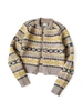 Picture No.1 of KAPITAL 3G Wool Yellowknife Fair Isle Zip Short Cardigan K2509KN023