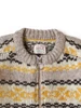 Picture No.6 of KAPITAL 3G Wool Yellowknife Fair Isle Zip Short Cardigan K2509KN023