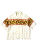 Picture No.2 of KAPITAL Silk Rayon Rainbow Print Windowpane Aloha Shirt K2204SS074