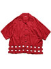 Picture No.3 of KAPITAL Cotton Satin Windowpane Aloha Shirt K2205SS128