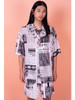 Picture No.9 of KAPITAL Silk Rayon Pueblo News Aloha Shirt (Newspaper Print) K2304SS104