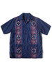 Picture No.3 of KAPITAL French Cross Linen Habanaya Pattern Langle Collar Cuban Shirt (Short Sleeve) K2305SS170EK-1750SS
