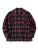 Picture No.1 of KAPITAL Cotton-rayon Shadow Check Rangle Collar Board Shirt EK-1556EK-1556LS
