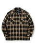 Picture No.2 of KAPITAL Cotton-rayon Shadow Check Rangle Collar Board Shirt EK-1556EK-1556LS
