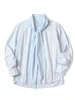 Picture No.1 of KAPITAL Cotton Striped Bow Tie Pub Shirt EK-1488LSA