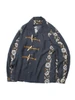 Picture No.1 of KAPITAL Silk Rayon Toggle-maile Print Long-sleeved Open-collar Shirt K2604LS091