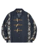 Picture No.2 of KAPITAL Silk Rayon Toggle-maile Print Long-sleeved Open-collar Shirt K2604LS091