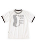 Picture No.2 of KAPITAL Sheer Jersey x 20/- Jersey Ringer T-shirt (DENIM MEN LOVE CATS Scratch Print) K2603SC083