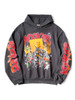Picture No.1 of KAPITAL Fleece-lined Hooded Sweatshirt (BUSTER PECKISH RAINBOWY Print) K2410LC100EK-1842LC