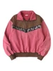 Picture No.2 of KAPITAL 20/10 French Terry 2-Tone Half-Zip Sweatshirt (Pecos Paisley) K2608LC001