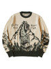 Picture No.2 of KAPITAL 8G Jacquard Knit Vintage Crew Neck Sweater (Slide Rock Bolter) K2509KN061