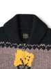 Picture No.4 of KAPITAL Hand-knitted Peckish Totem Pole Zip Vest K2511KN181