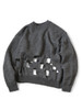 Picture No.3 of KAPITAL 7G Wool Windowpane Big Crew Sweater K2211KN123EK-1849KN