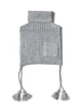 Picture No.5 of KAPITAL 7G Wool Rib Knit High Neck Bib Poncho K2511XG561