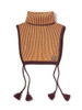 Picture No.2 of KAPITAL 5G Wool High Neck Striped Bib Poncho K2511XG560