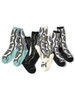 Picture No.1 of KAPITAL 200 Pairs of Moulin Quilt Pattern Sheer Socks K2506XS550