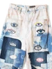 Picture No.3 of KAPITAL 14Oz Denim Tie-Dye Baggy Flare Pants (Crazy Dixie Remake) K2410LP097