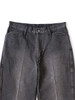 Picture No.4 of KAPITAL 14Oz Black x Black Denim 5-Pocket Frisco (Center Pleated) K2510LP120