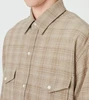 Picture No.7 of nanamica nanamica Regular Collar Wool Plaid Shirt S26FG058 8792