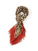 Picture No.11 of KAPITAL Rayon Fringe Square Stole (Kathmandu Leopard Print) K2608XM501